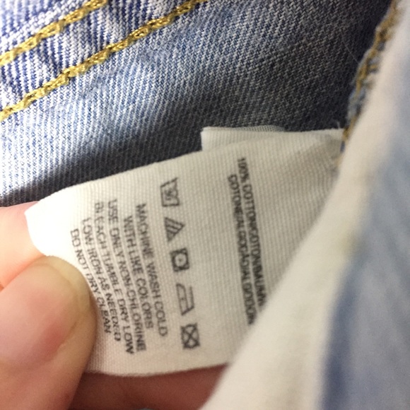 Free People Distressed Cutoff Cotton Denim Shorts Size 28 - Picture 7 of 8